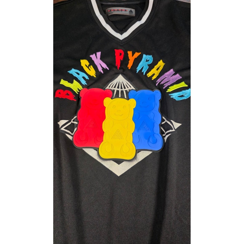 Black Pyramid Chris Brown Gummy Bear Jersey Streetwear 2017-2018 Y2K UNISEX!